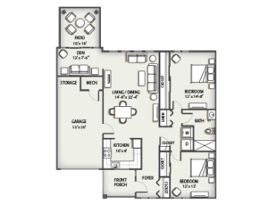 townhome floor plan