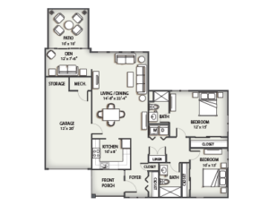 townhome floor plan