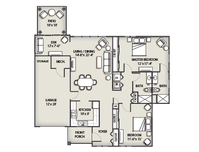 townhome floor plan