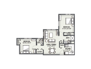 two bedroom apartment