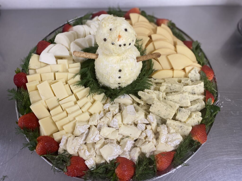 Winter cheese platter