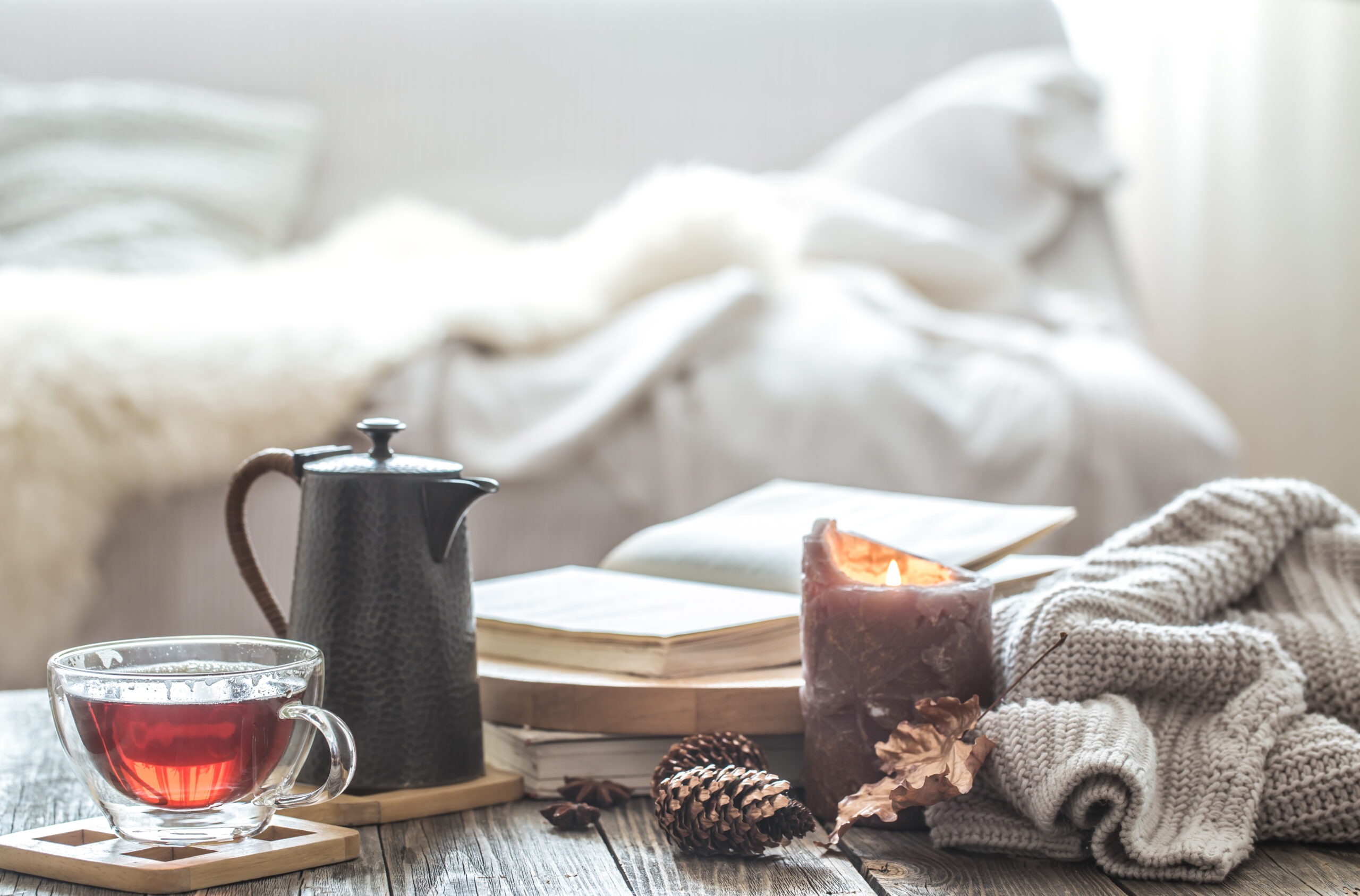 tea and blanket